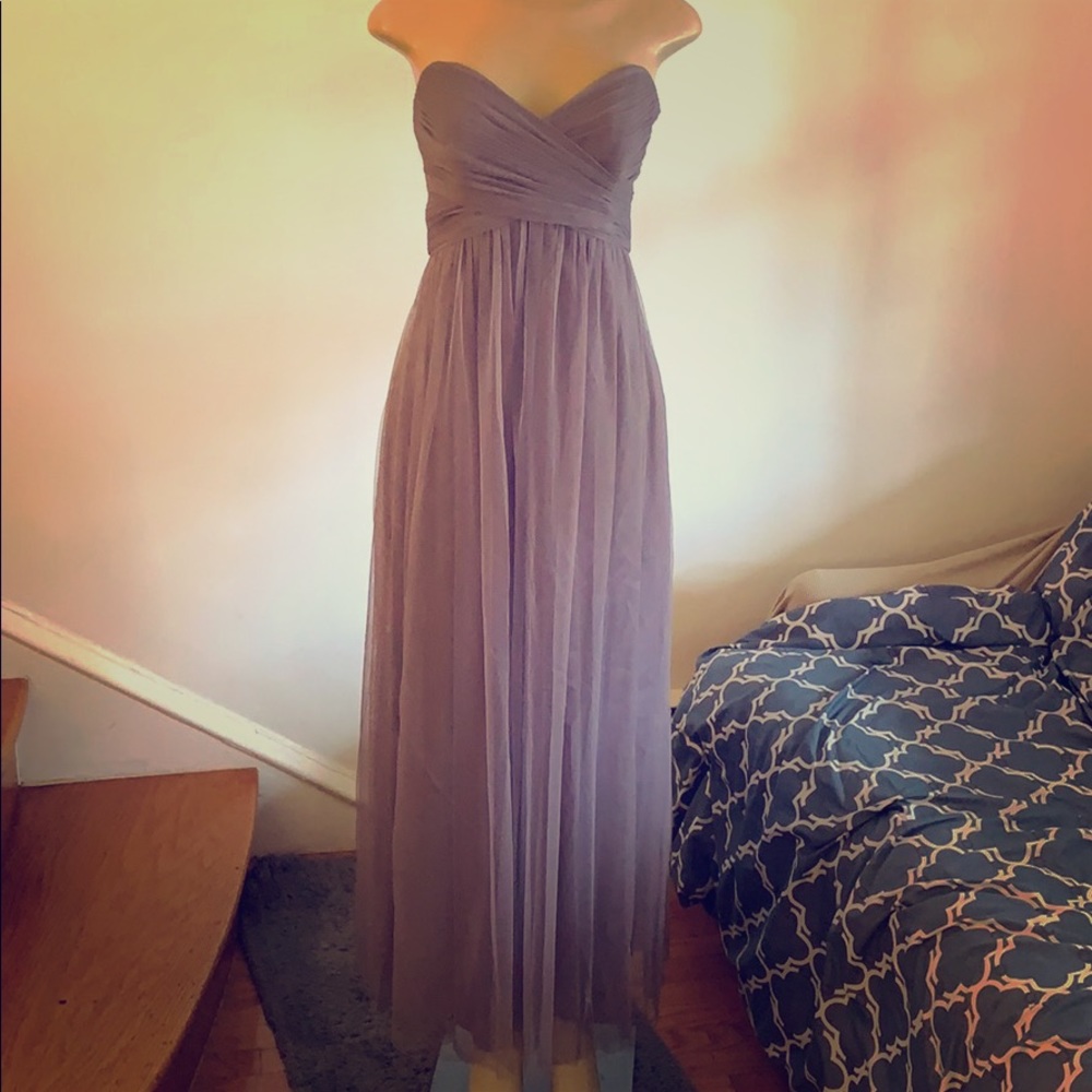 [WToo] Grey Strapless Gown